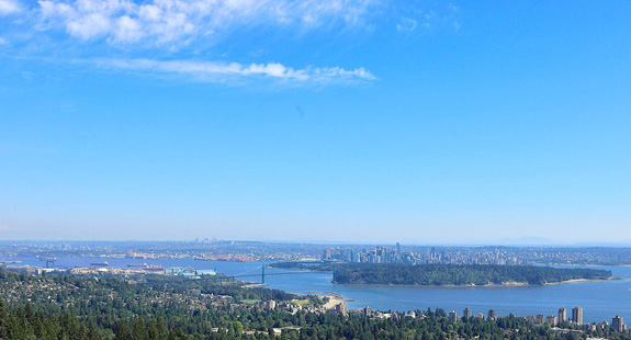 view of West Vancouver and North Vancouver